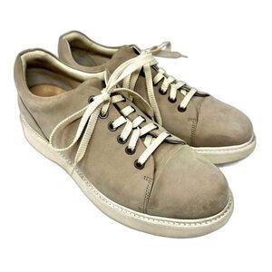 Samuel Hubbard Womens Beige‎ Lace Up Leather Sneaker Shoes Size 9